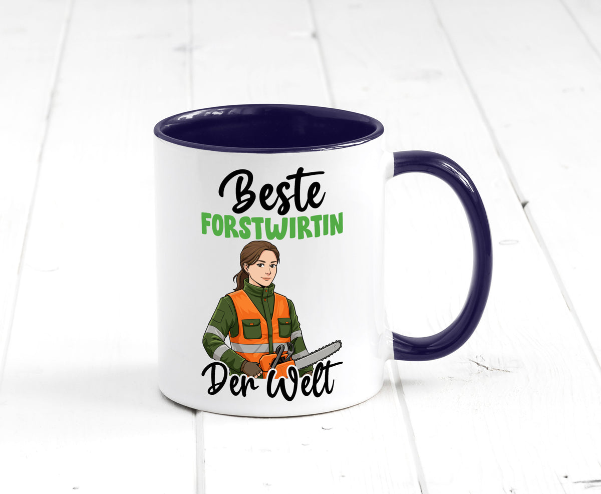 Beste Forstwirtin | Forst Wirtin v2 lustig Humor Geschenkidee Geschenk Tasse