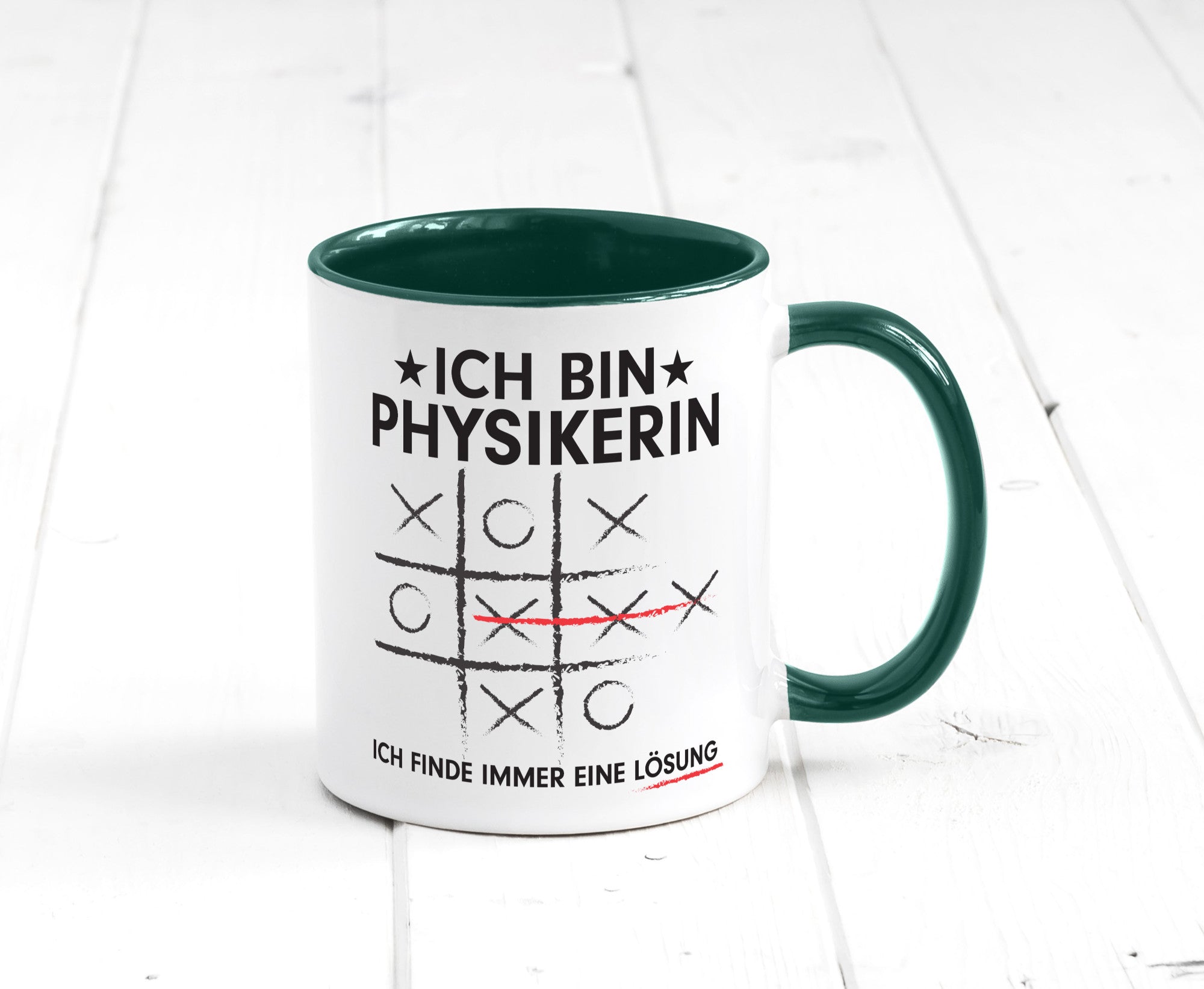 Löse Probleme: Physikerin | Physik Humor Geschenkidee Tasse