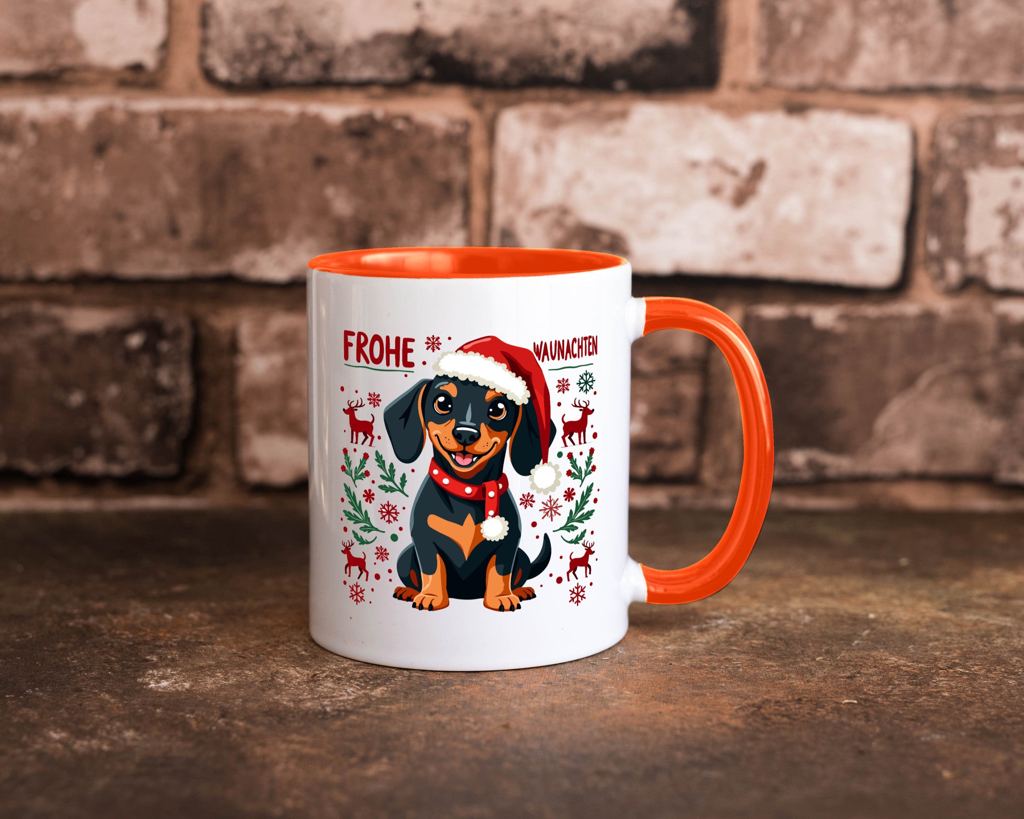 Frohe Waunachten | Ugly Christmas Weihnachtshund v2 Humor Tierliebhaber