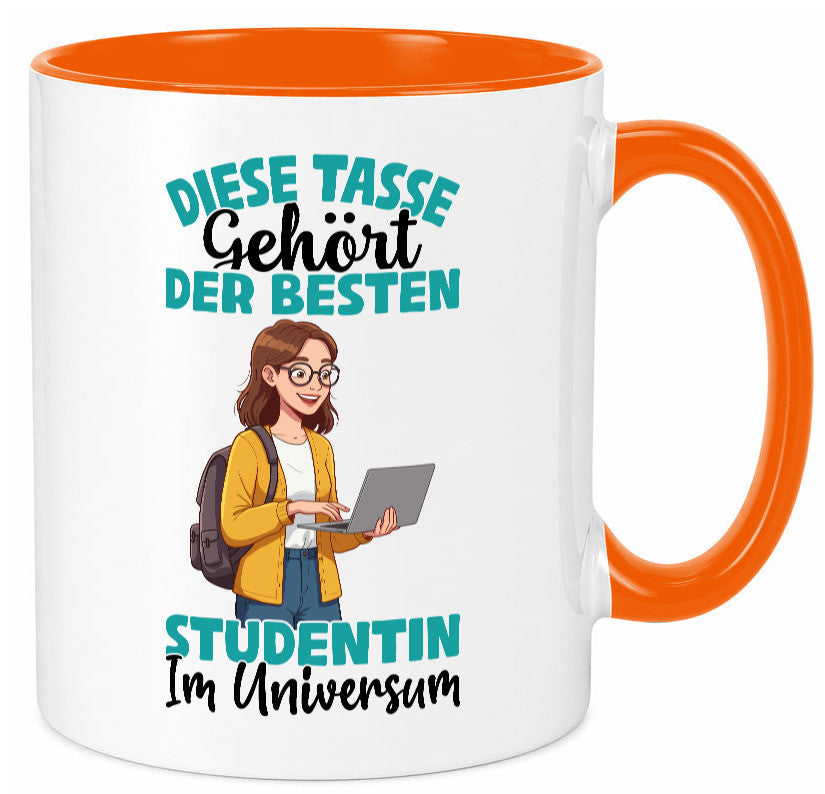Im Universum: Studentin | Uni Studium Universität Geschenk Humor Geschenkidee Tasse