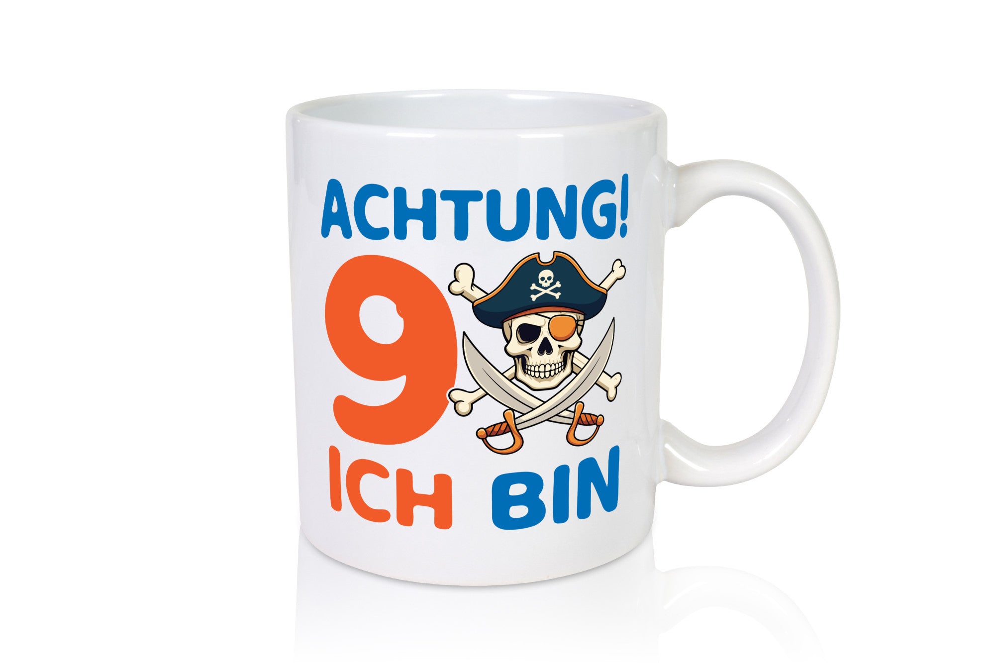 9. Geburtstag | 9 Jahre Pirat lustiger Spruch Geschenk Geschenkidee Tasse