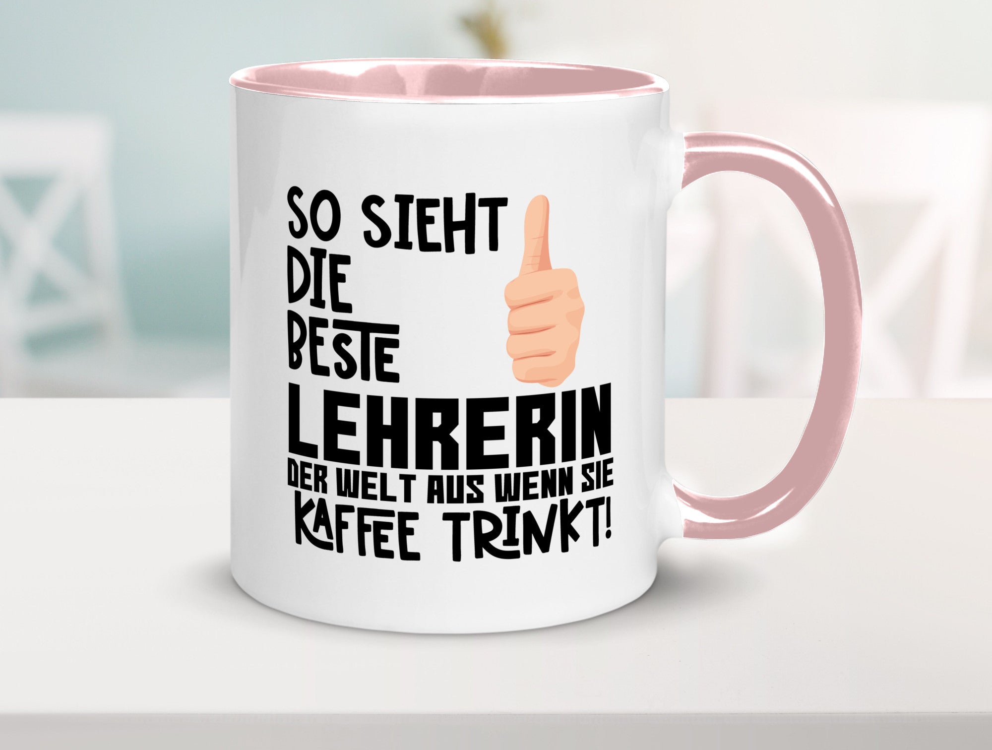Beste Lehrerin | Lehrer Tasse Schule Dankeschön lustiger Spruch Geschenk Humor