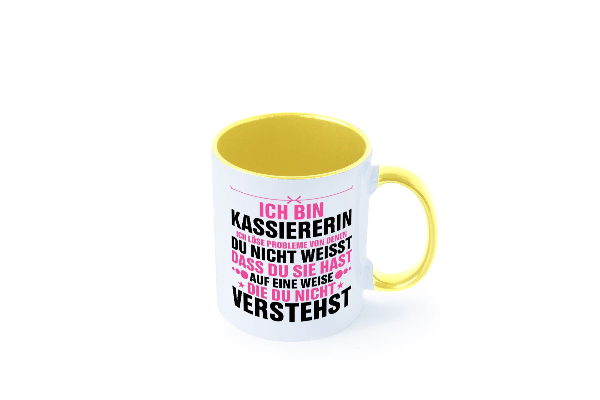 Löse Probleme: Kassiererin v2 lustiger Spruch Geschenk Humor Geschenkidee Tasse