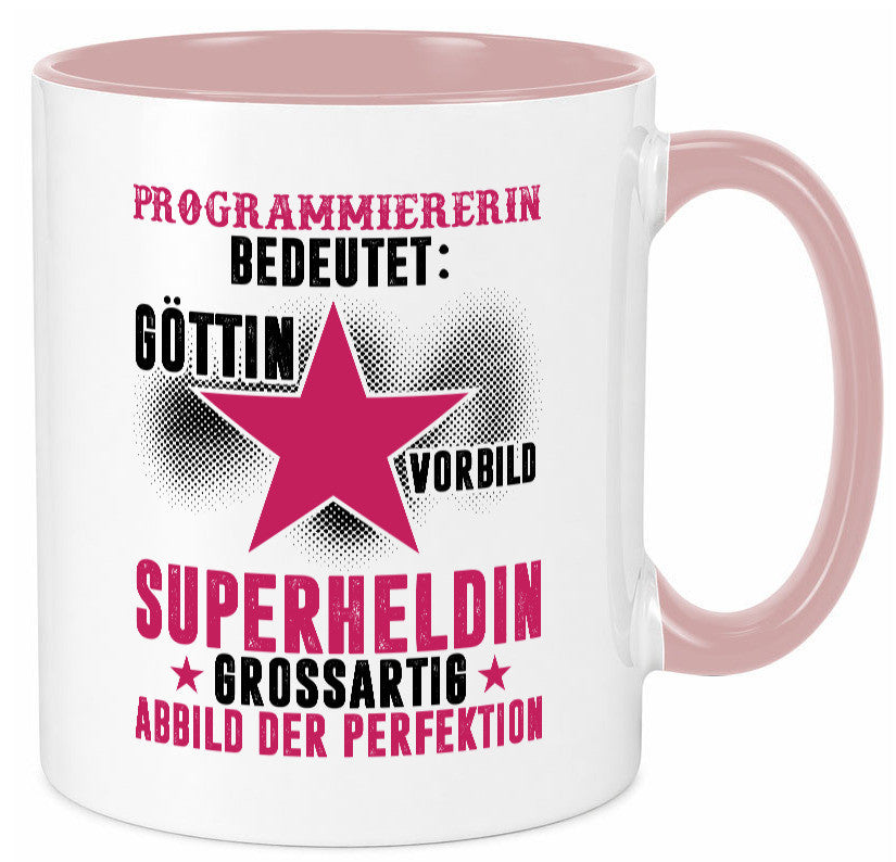Bedeutung von Programmiererin | Software Entwickler lustiger Spruch Geschenk Tasse