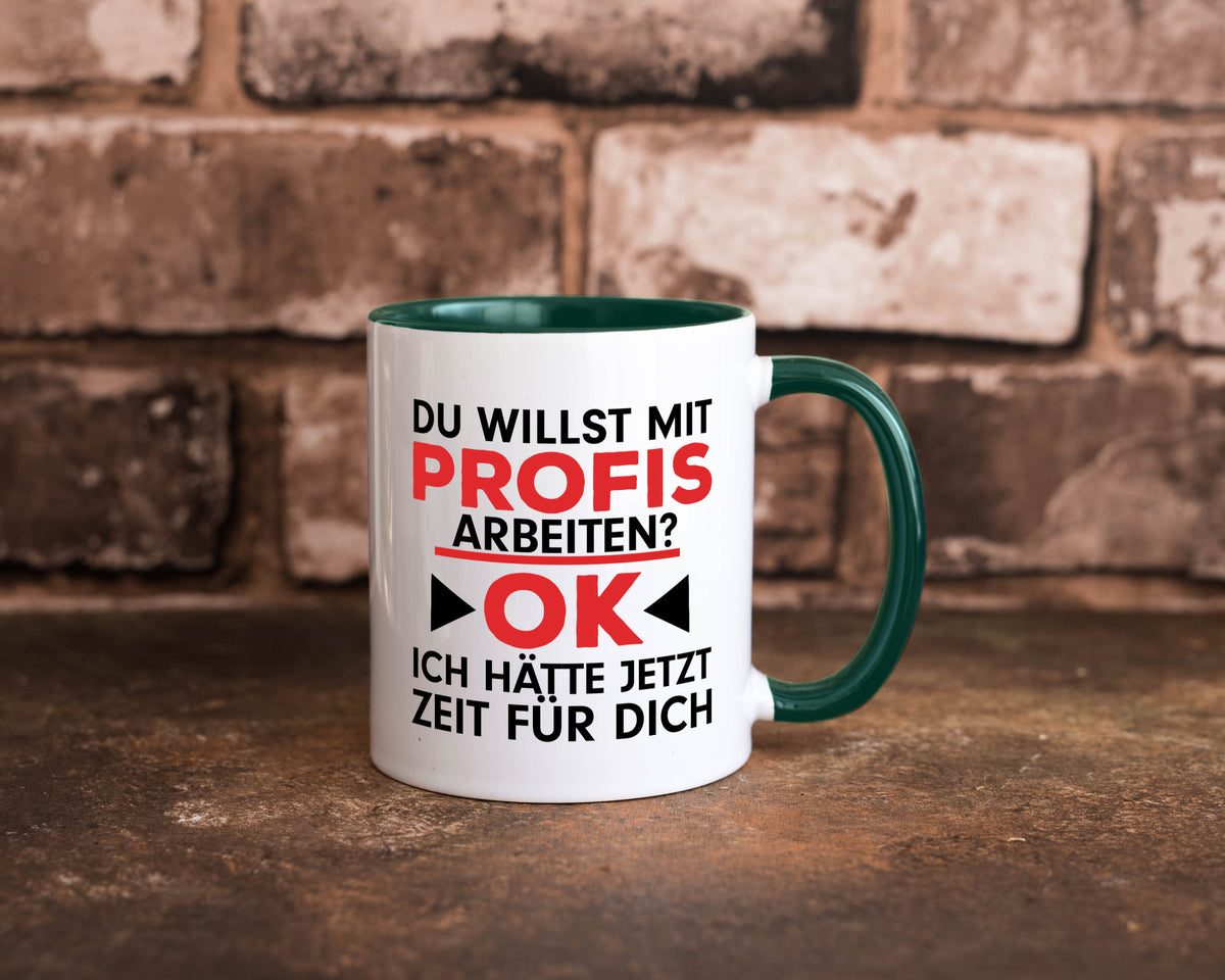 Profi Arbeiter | Arbeit Tasse mit Profis Beruf Geschenk Kollegen Büro lustiger