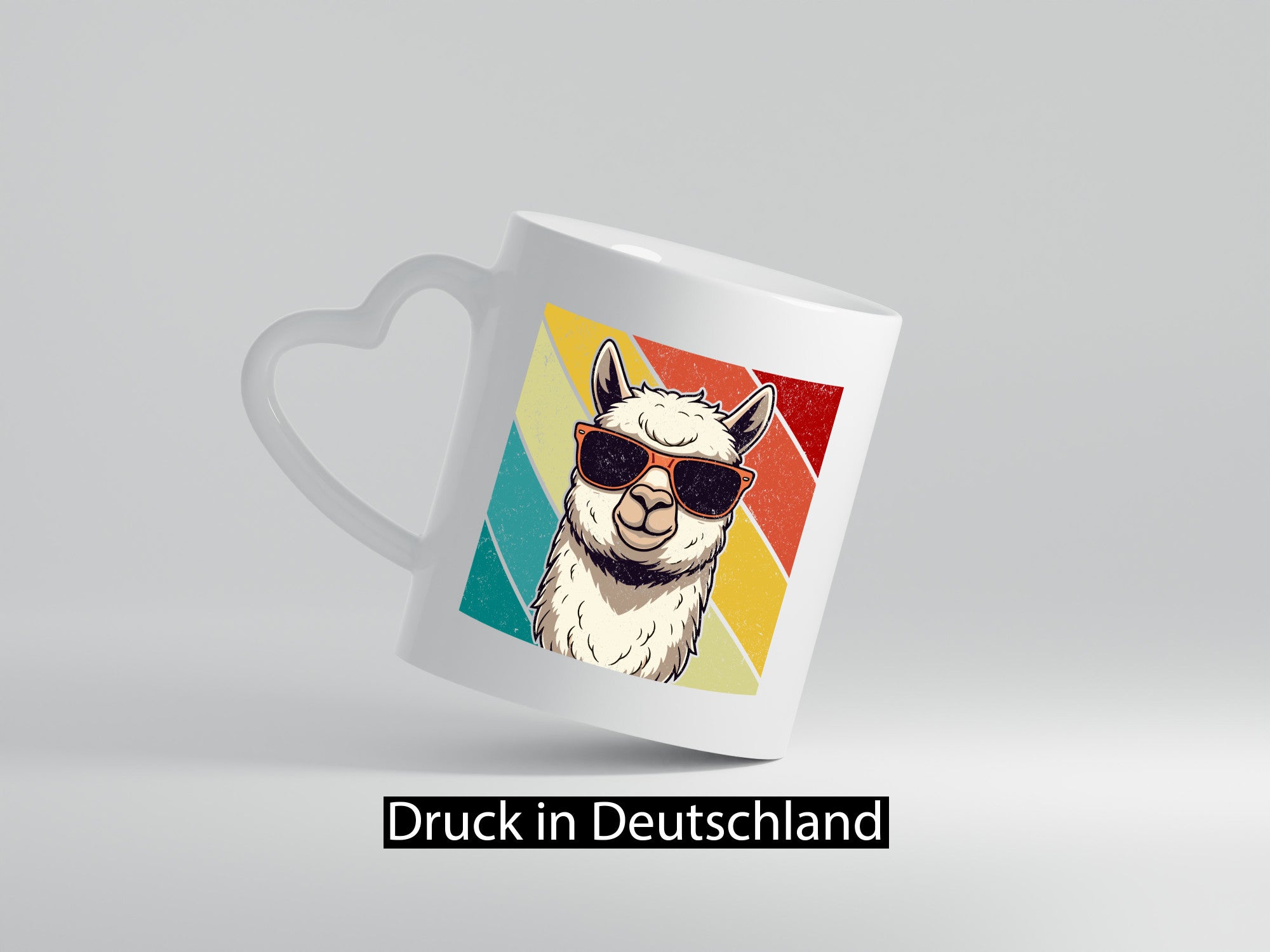 Lama | Retro Alpaka mit Sonnenbrille Geschenk Humor Geschenkidee lustiger