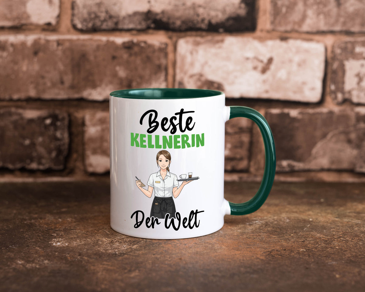 Beste Kellnerin | Beruf kellnern Bedienung v2 Humor Arbeit Kollegen Büro Tasse