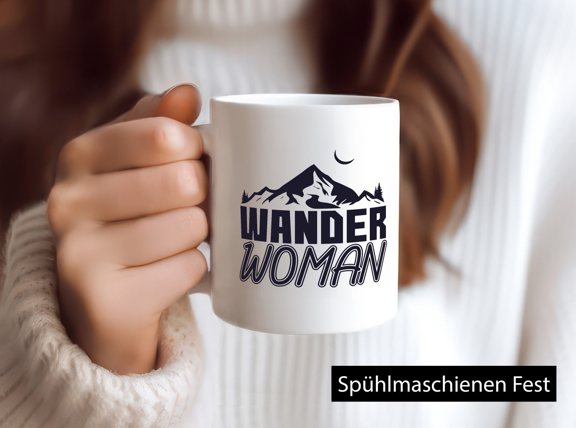 Wander Woman | Frauen Tasse Wanderer Bergsteigen lustig Familie Geschenkidee