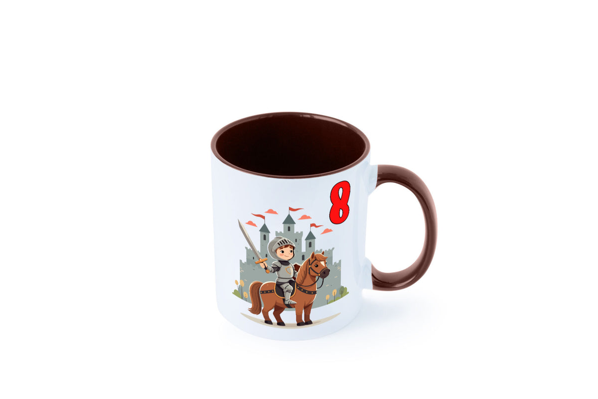8. Geburtstag | 8 Jahre Ritter Junge Schloss Geschenk Geschenkidee lustiger Tasse
