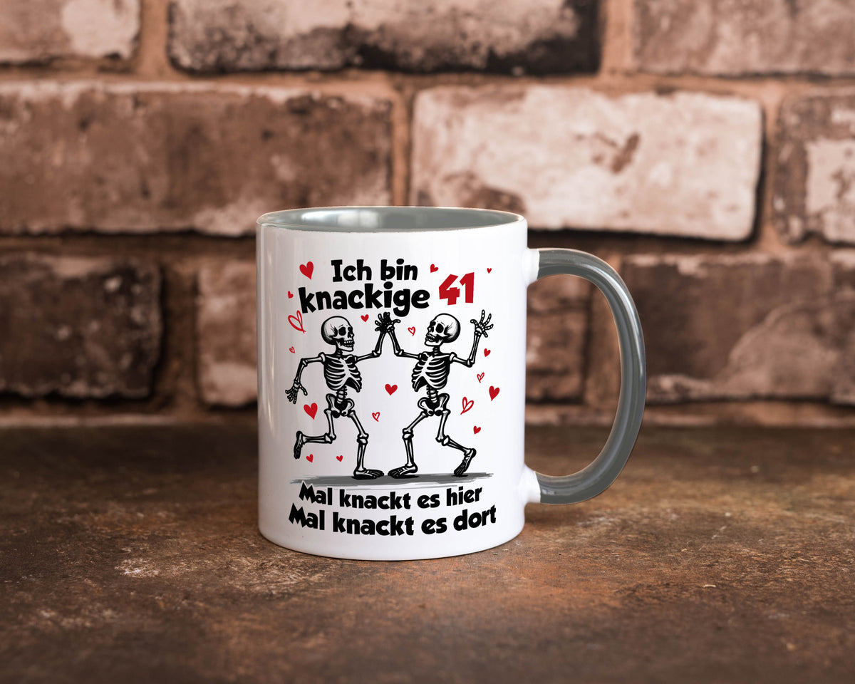 41. Geburtstag | Knackige 41 Ich bin alt v2 Humor Geschenkidee Tasse