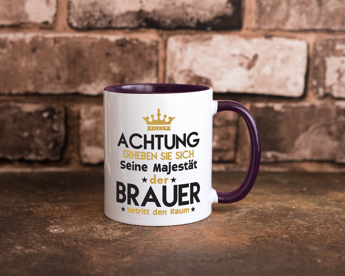 Seine Majestät Brauer | Bier Brauerei Humor Geschenkidee Tasse