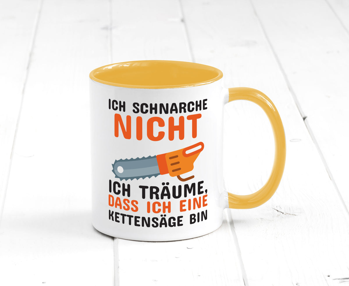 Ich schnarche nicht lustiger Spruch Geschenk Humor Geschenkidee Tasse
