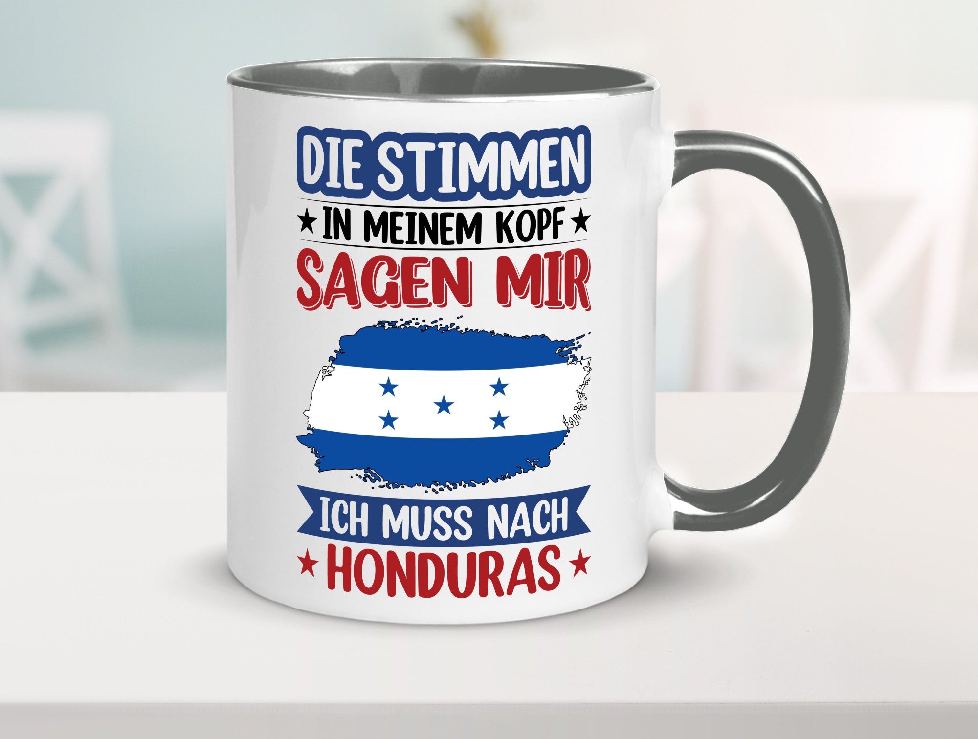 Honduras | Urlaub Stimmen in meinem Kopf Traumland Geschenkidee Humor Tasse