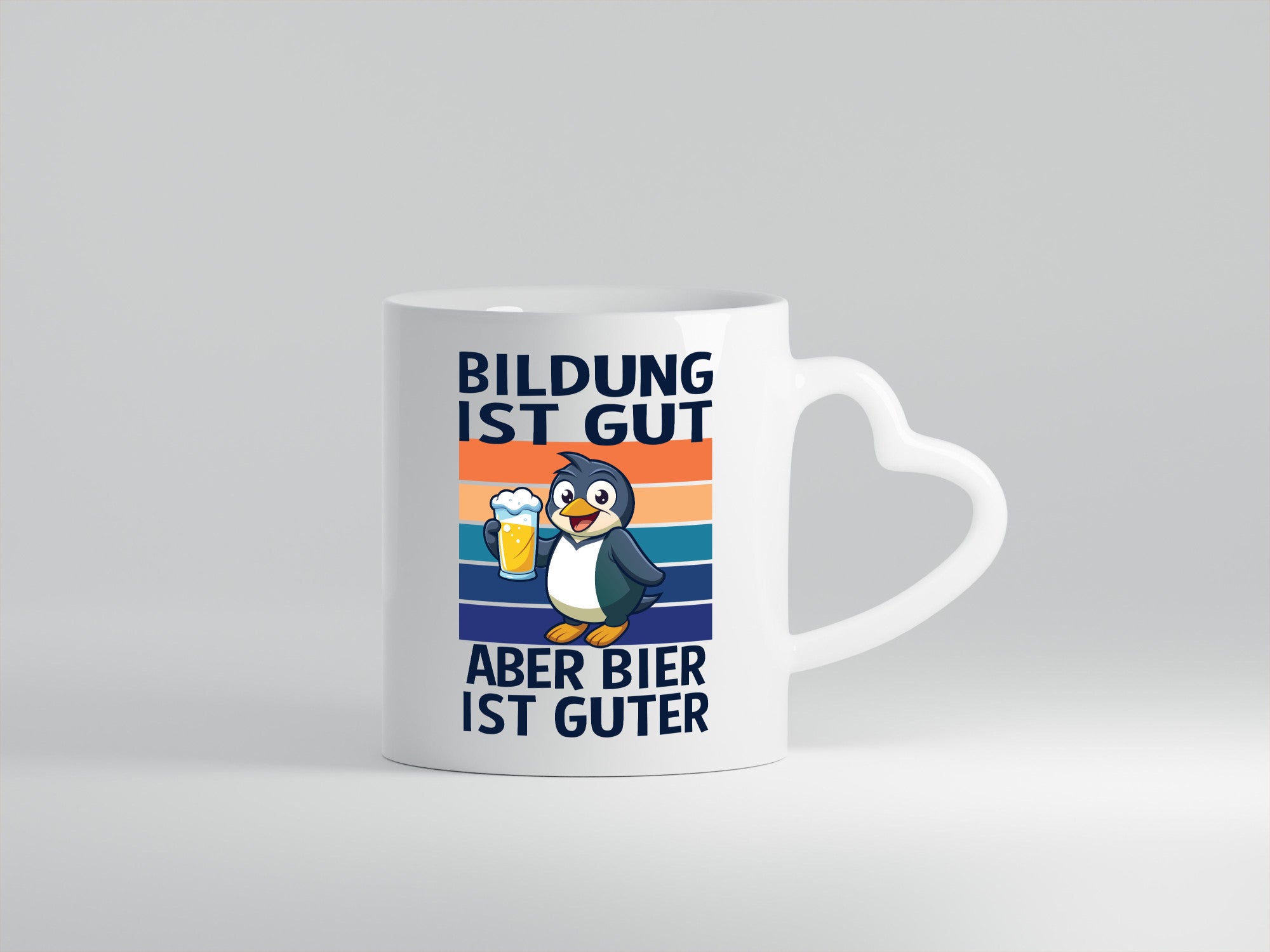 Bildung ist gut aber bier guter | sauf Spruch Geschenkidee Humor Tasse
