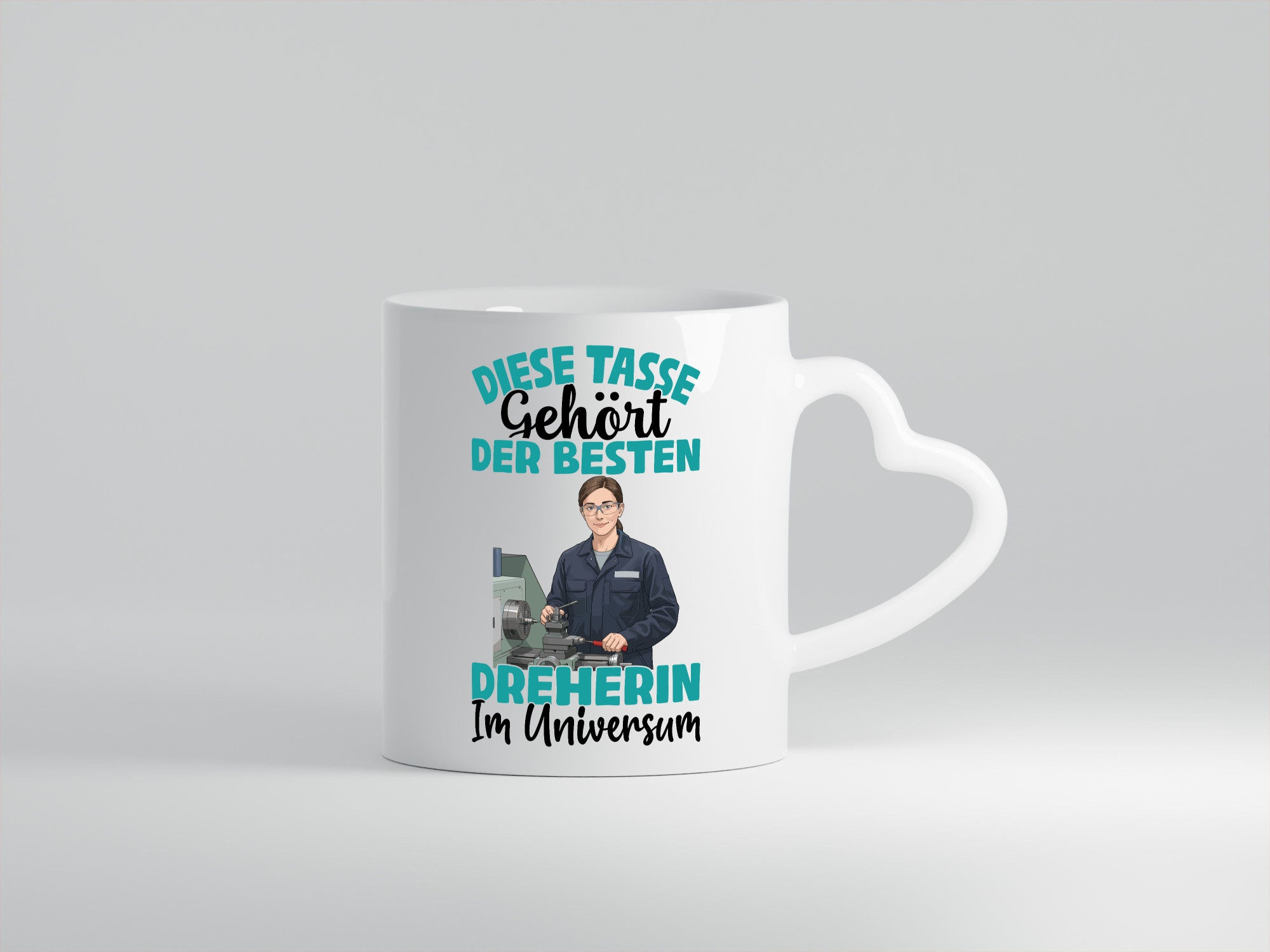 Im Universum: Dreherin | Fräser Dreher Humor Geschenkidee Tasse