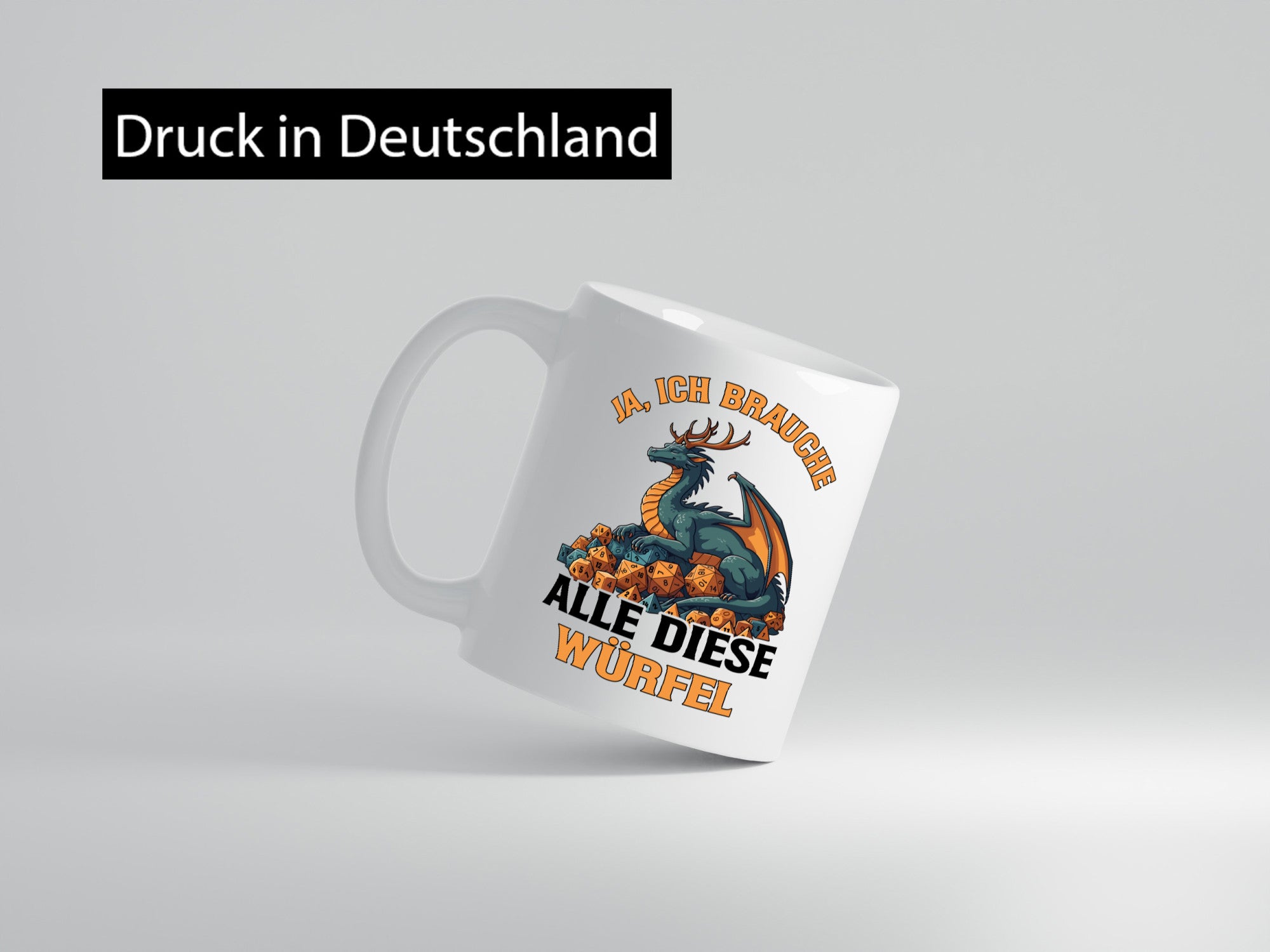Ja ich brauche alle diese Würfel | Drache Rollenspiel v2 Geschenk Humor