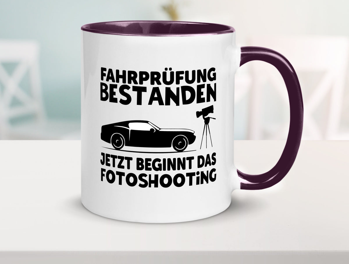 Fahrprüfung bestanden | Autofahren Führerschein Geschenk Humor Geschenkidee Tasse