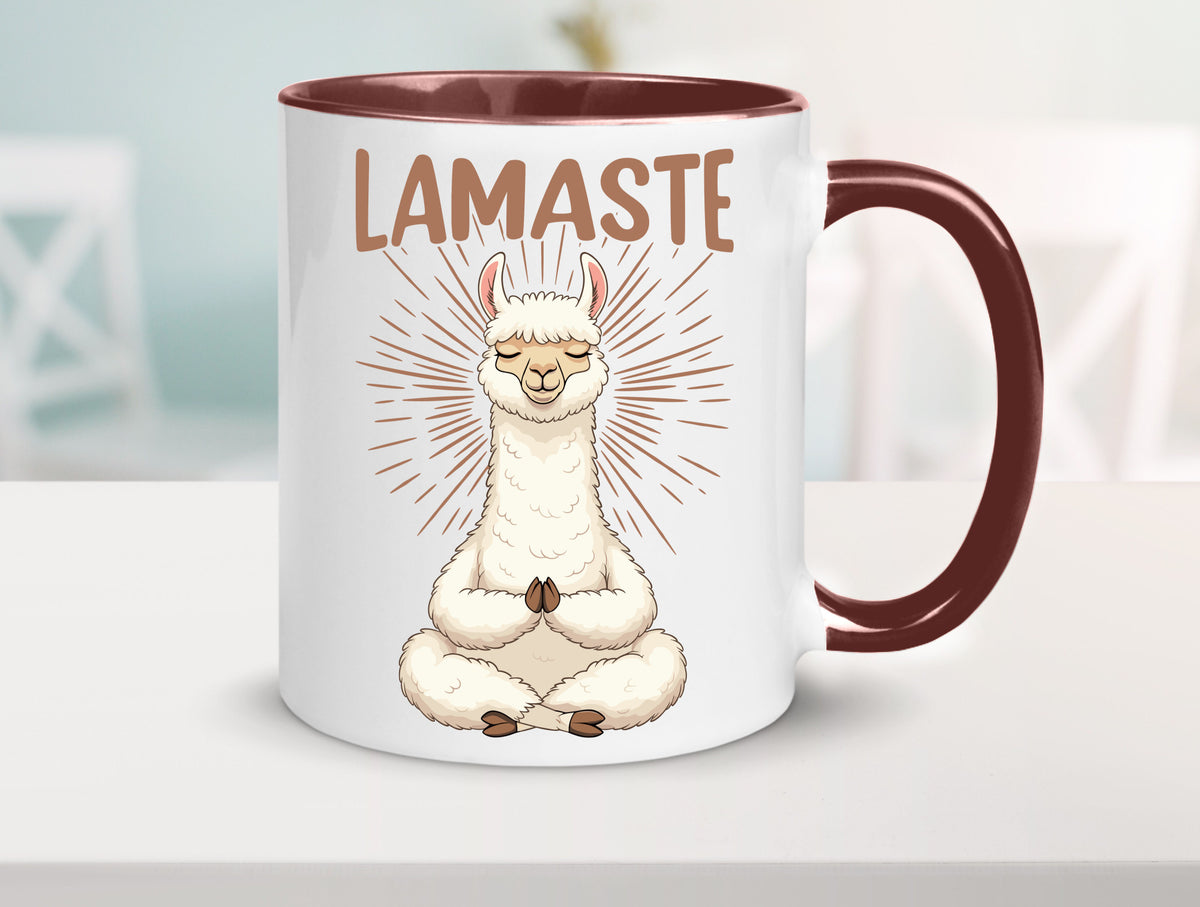 Lamaste | Lama Namaste lustiger Spruch Geschenk Humor Geschenkidee Tasse