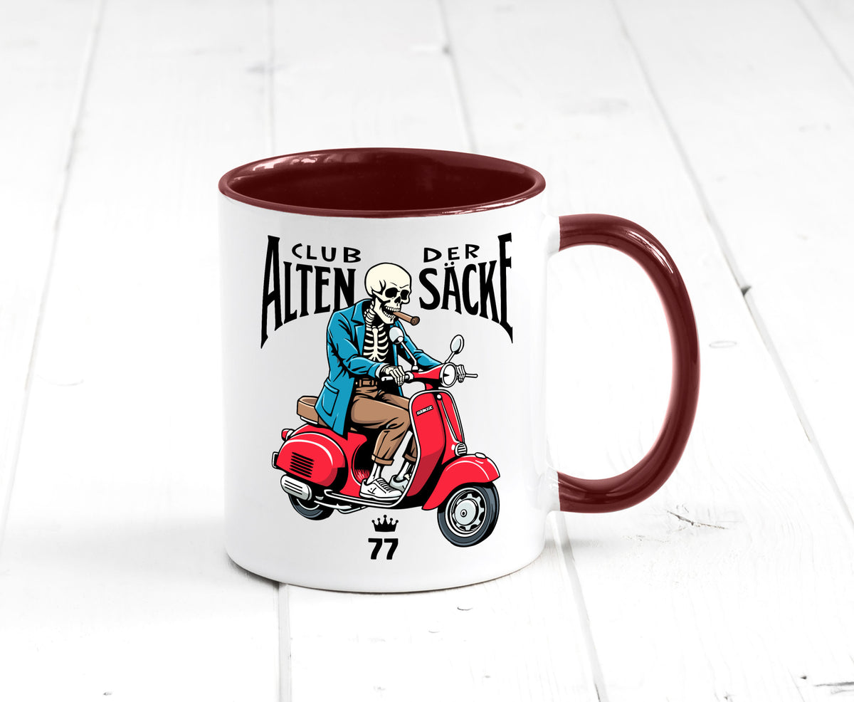 77. Geburtstag | 77 Jahre Club der alten Säcke v2 lustiger Spruch Geschenk Tasse