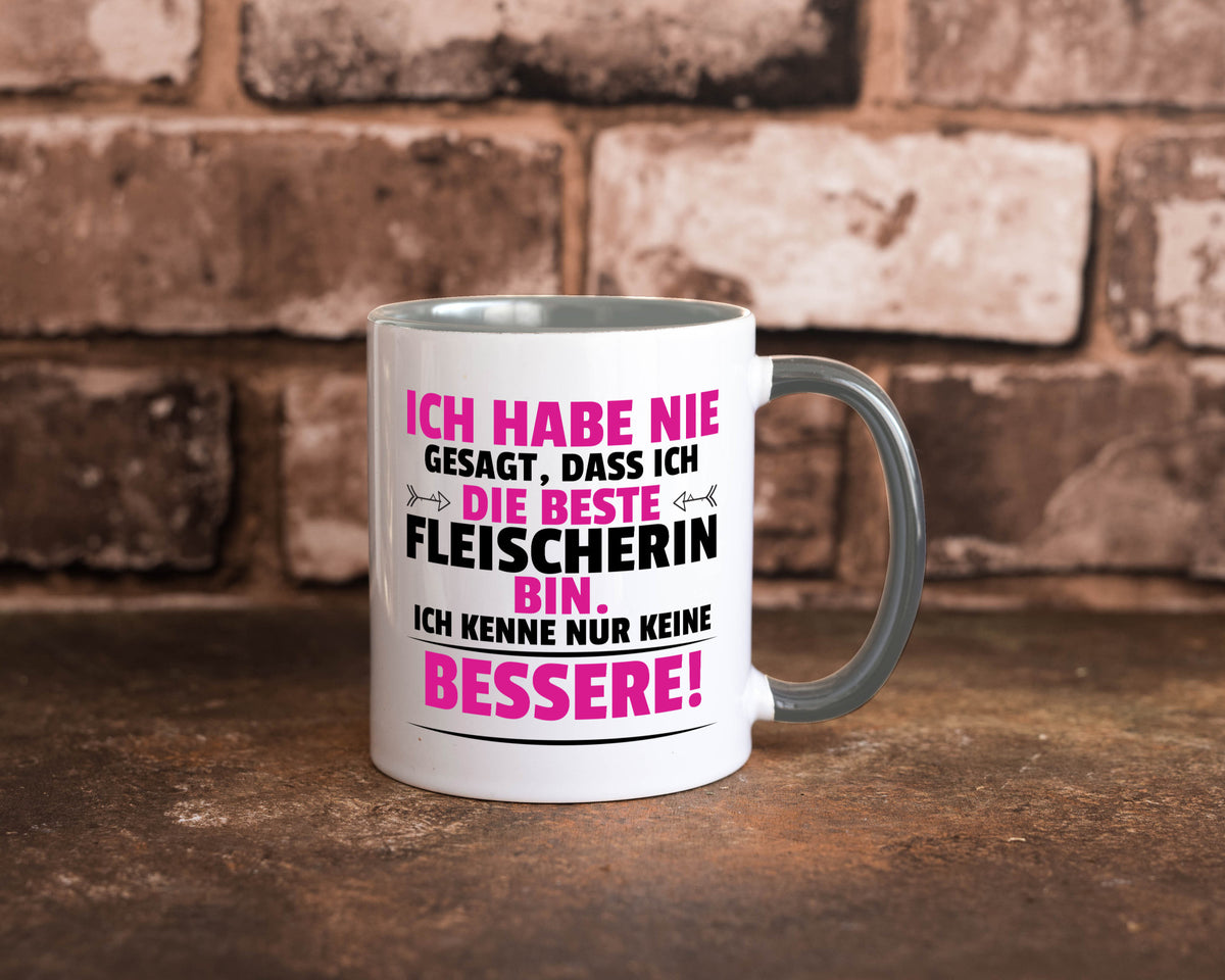 Die Beste Fleischerin | Schlachterei lustiger Spruch Geschenk Humor Tasse