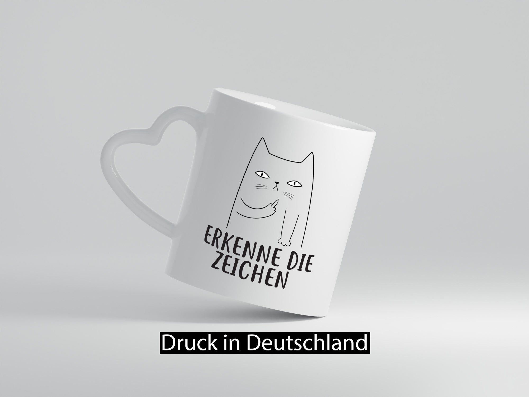 Erkenne die Zeichen | Katzenbesitzer witzige Katze lustiger Spruch Geschenk
