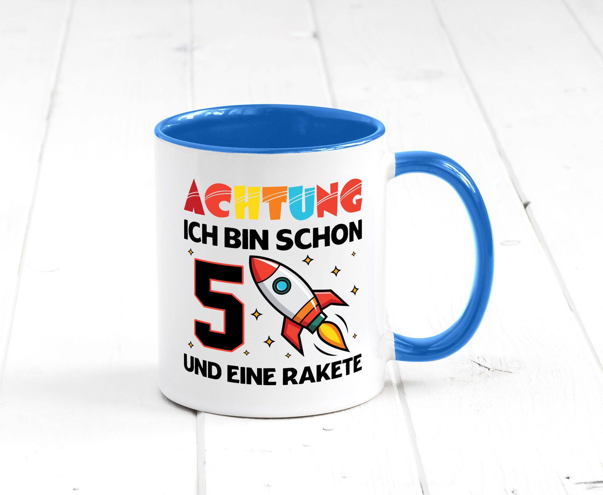 5. Geburtstag | Rakete Weltraum 5 Jahre Galaxy lustig Geschenkidee Geschenk