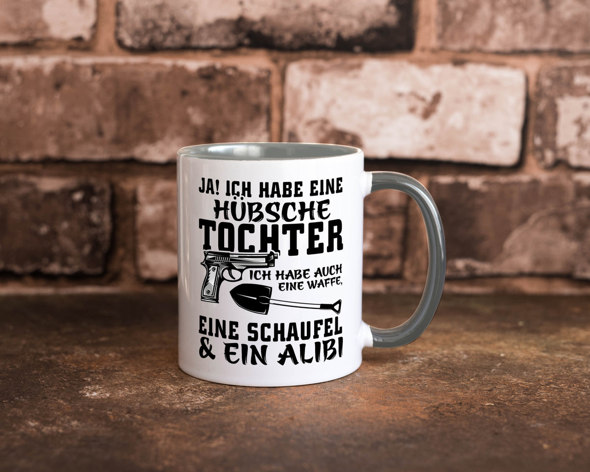 Hübsche Tochter Geschenk Familie Geschenkidee lustiger Spruch Tasse