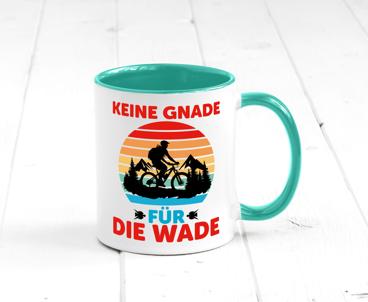 Keine Knade für die Wade | BMX Renrad Biker v2 lustig Humor Geschenkidee Tasse