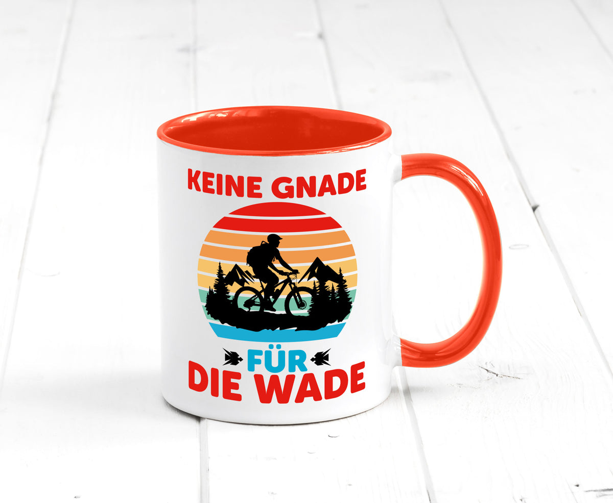 Keine Knade für die Wade | BMX Renrad Biker v2 lustig Humor Geschenkidee Tasse