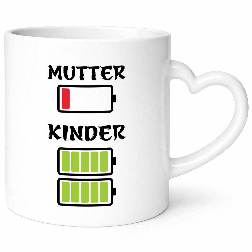 Mutter akku leer | Kinder voll Muttertag Geschenk Familie Geschenkidee lustiger