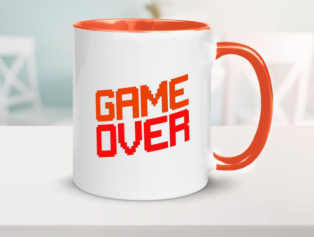 Game Over | Gamer Zocker Retro PC Nerd Pixel Geschenkidee Humor Tasse