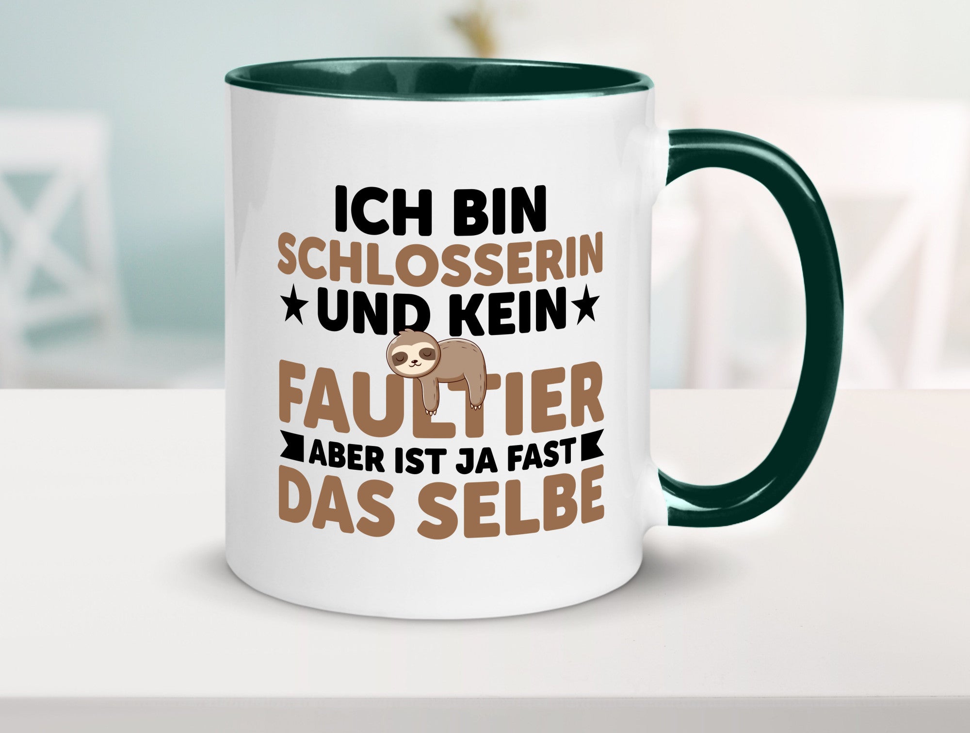 Ich bin kein Faultier: Schlosserin | Schlosserei v2 lustig Tierliebhaber Humor