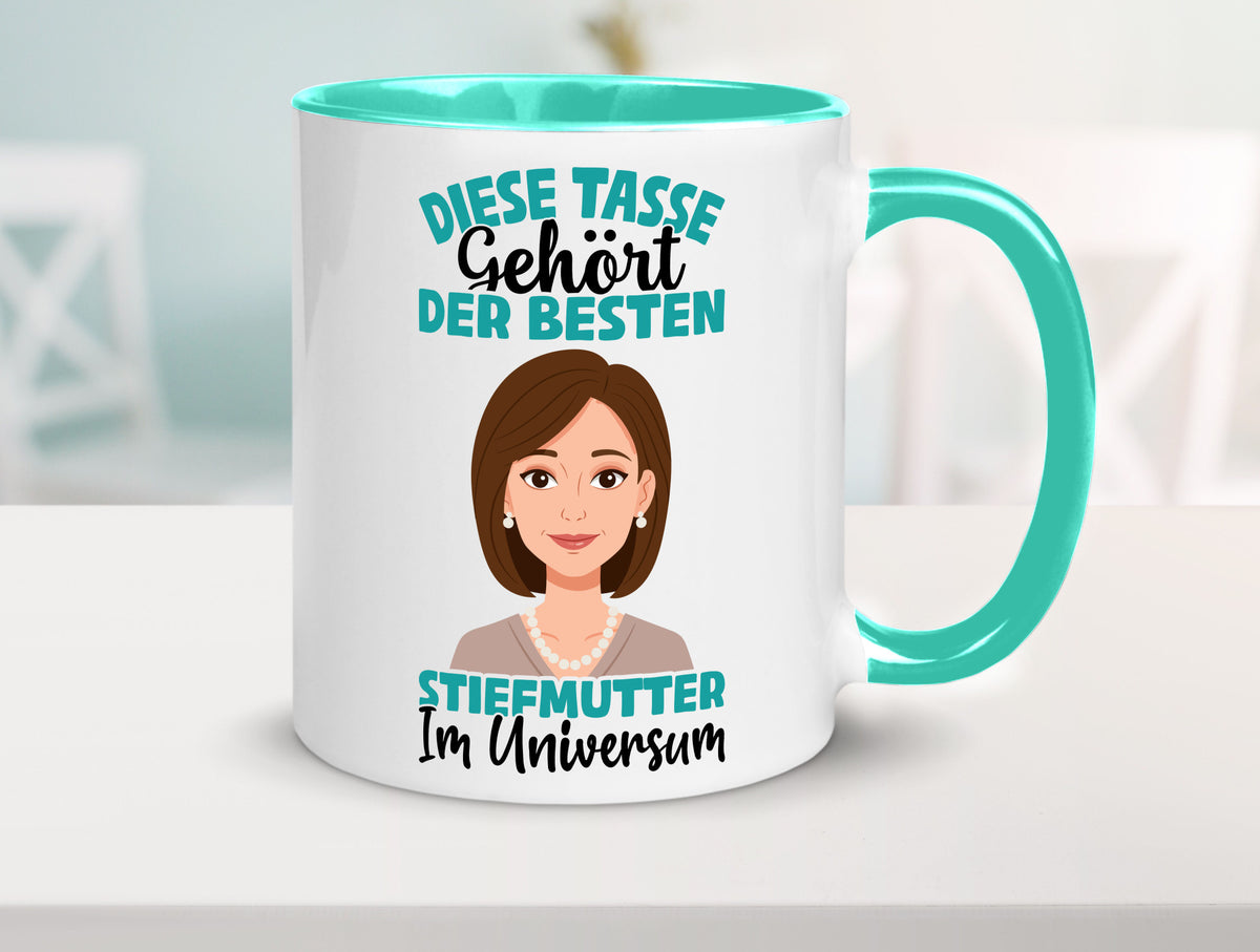Im Universum: Stiefmutter | Stieftochter Beste Geschenk Familie Geschenkidee Tasse