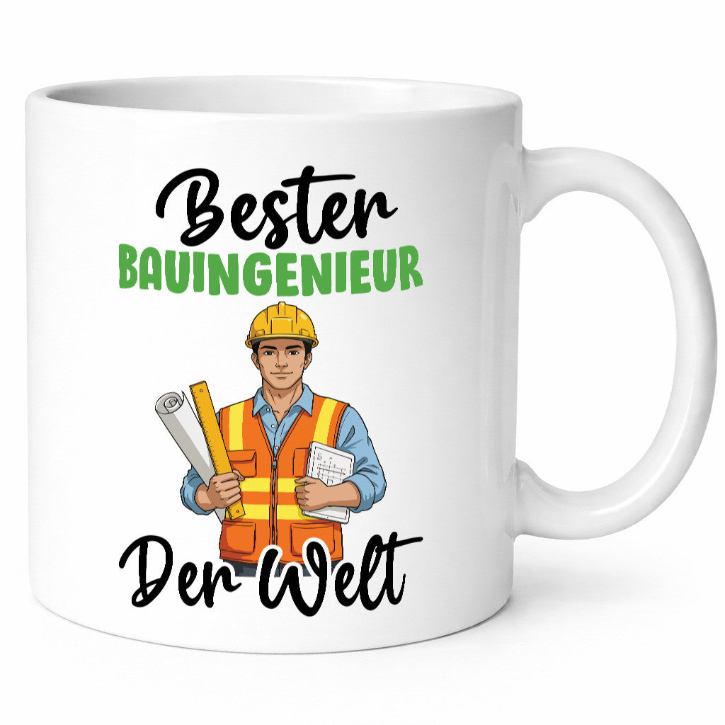 Bester Bauingenieur | Ingenieur v2 Humor Geschenkidee Tasse