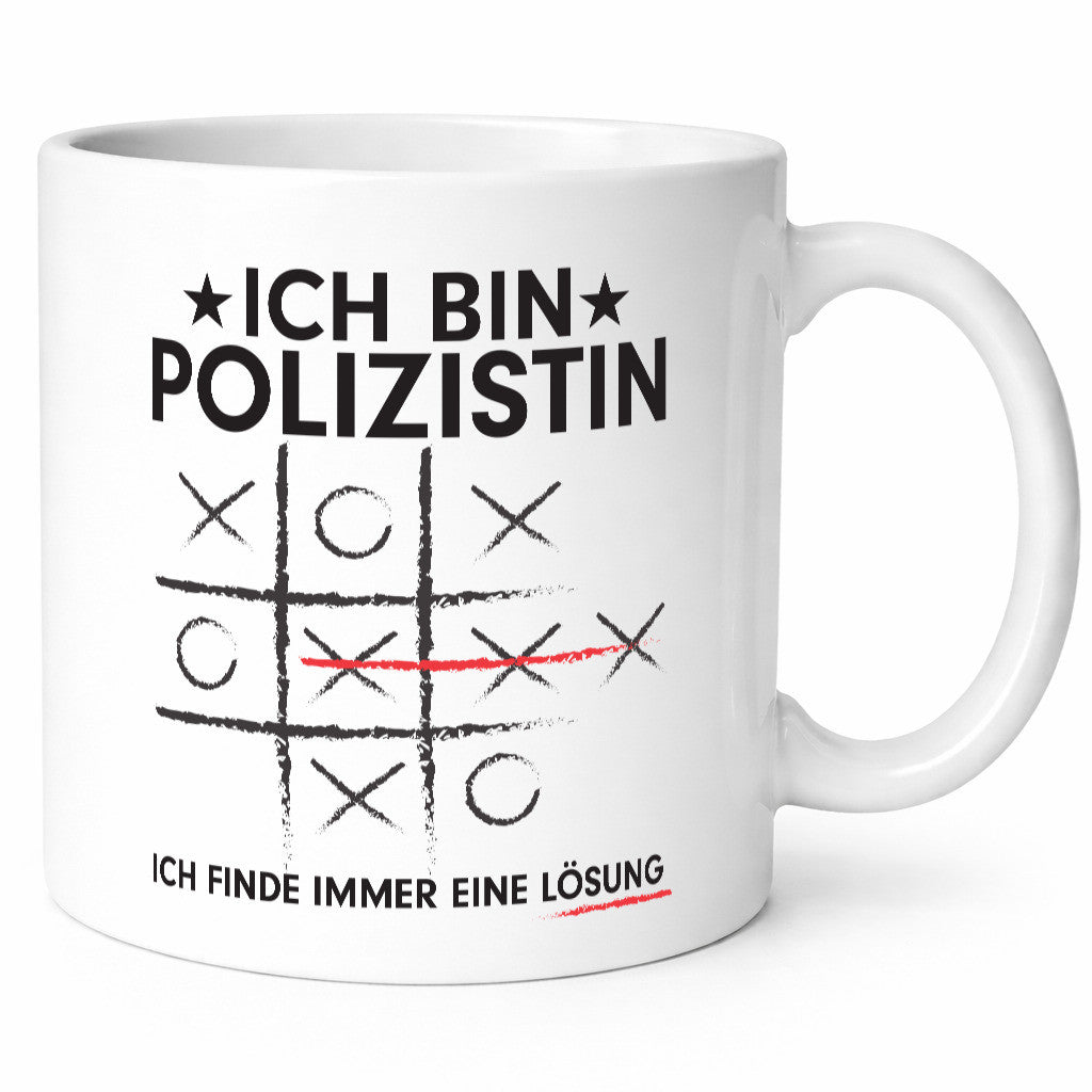 Probleme lösen: Polizistin | Beruf Polizei lustig Arbeit Kollegen Büro Geschenk