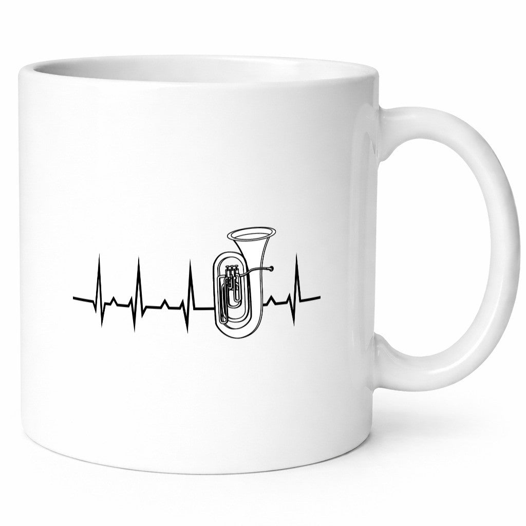 Tuba Herzschlag | Motiv Musiker Musik Instrument lustiger Spruch Geschenk Humor