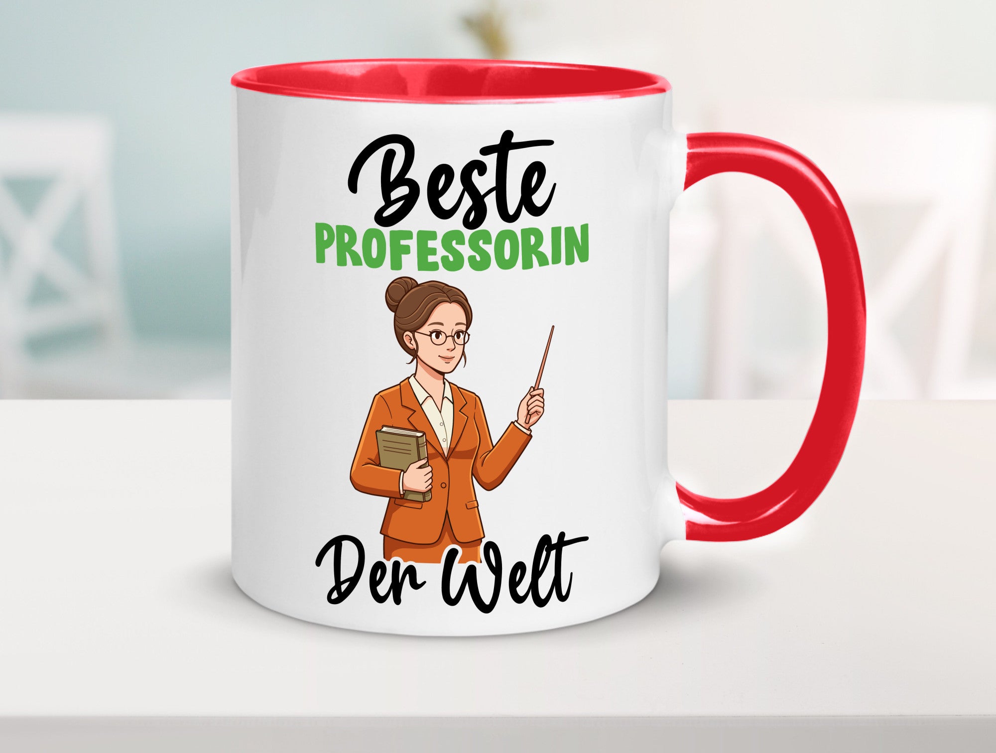 Beste Professorin | Uni Universität v2 Humor Geschenkidee Tasse