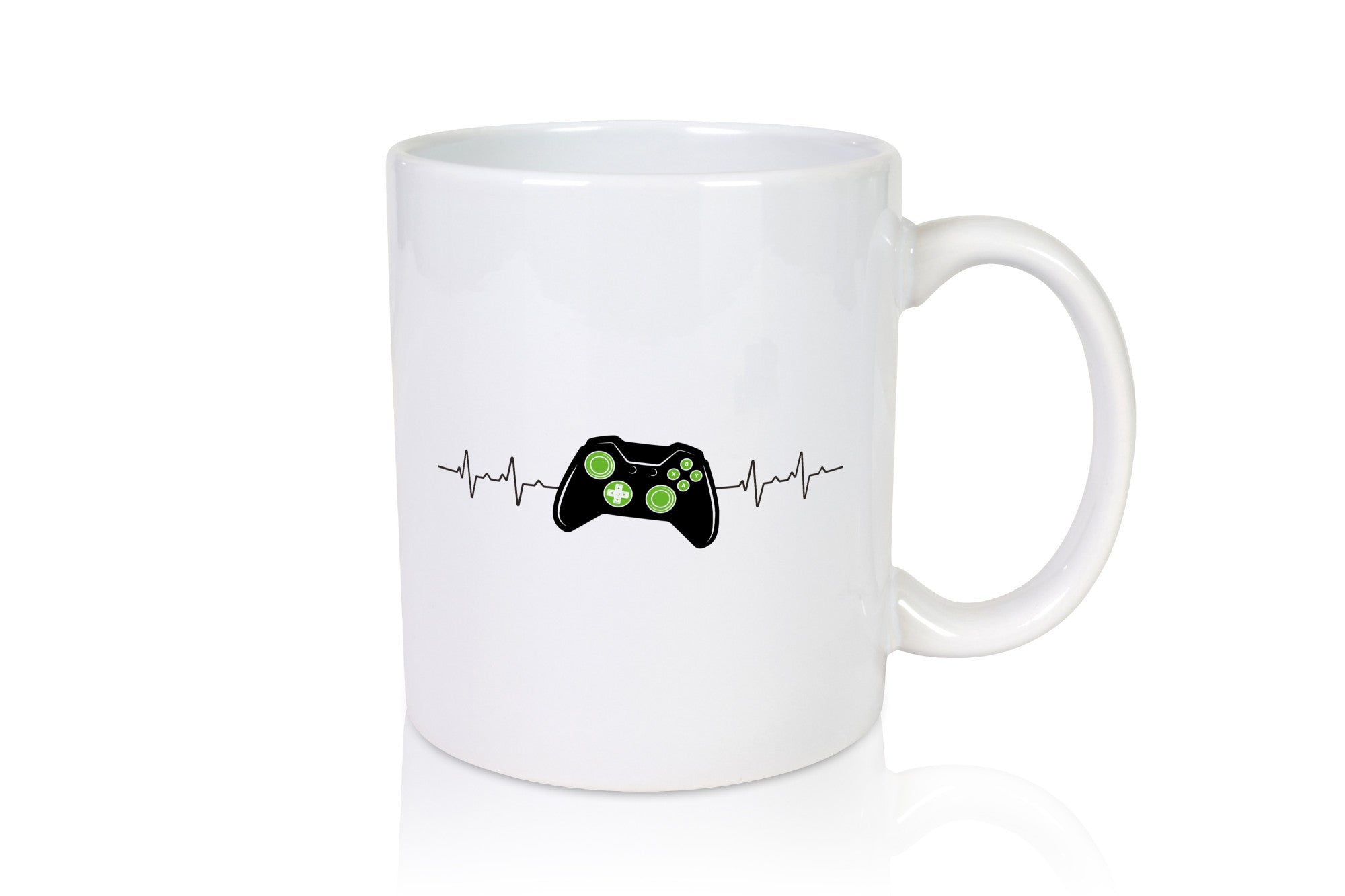 Controller Herzschlag | Heartbeat Gamer lustig Humor Geschenkidee Geschenk Tasse