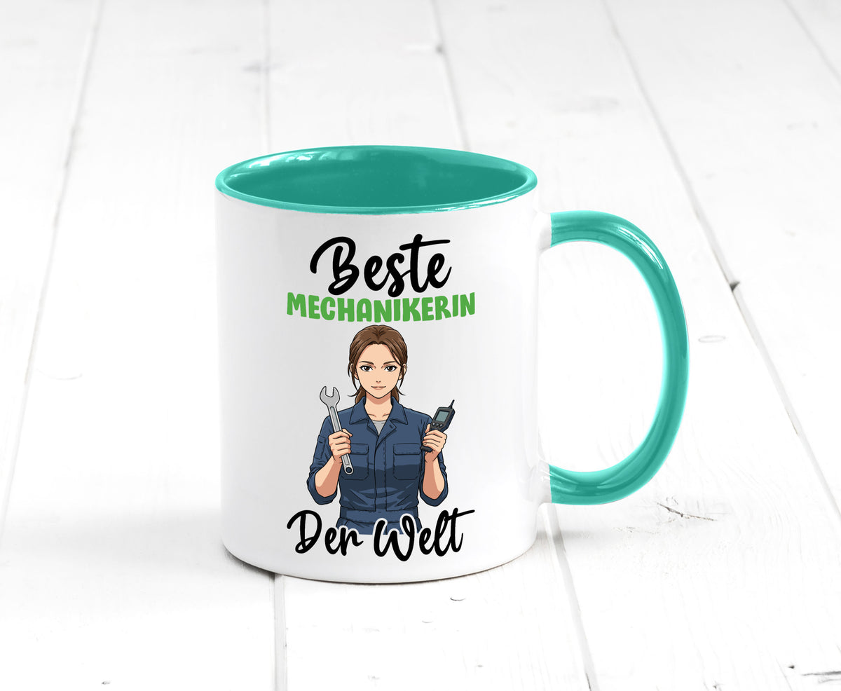 Beste Mechanikerin | KFZ v2 Humor Geschenkidee Tasse