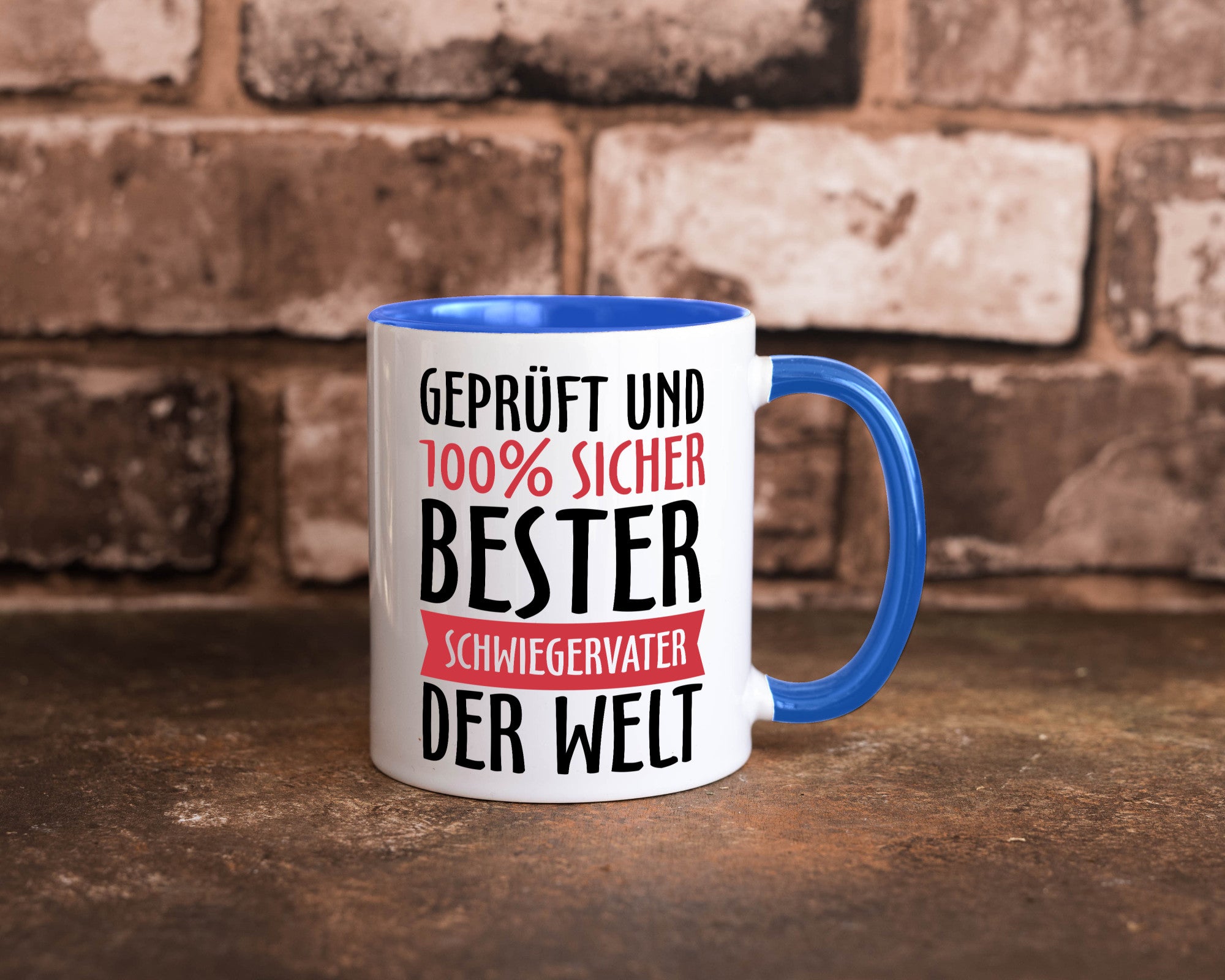Bester Schwiegervater Geschenk Familie Geschenkidee lustiger Spruch Tasse
