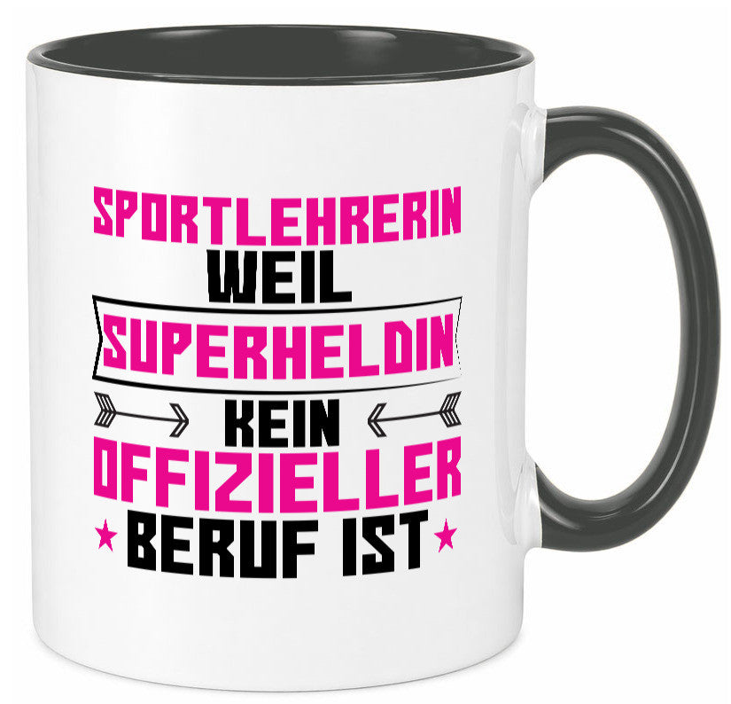 Superheldin Sportlehrerin | Lehrer Sport lustig Humor Geschenkidee Geschenk