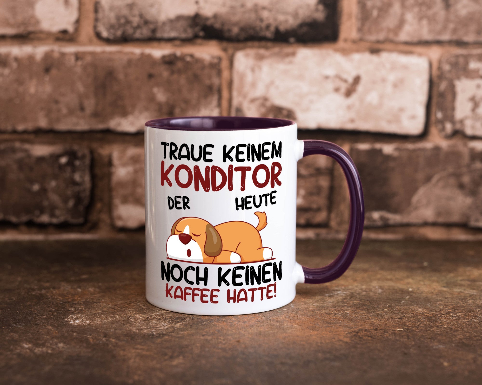 Traue keinem Konditor | Konditorei Humor Geschenkidee Tasse
