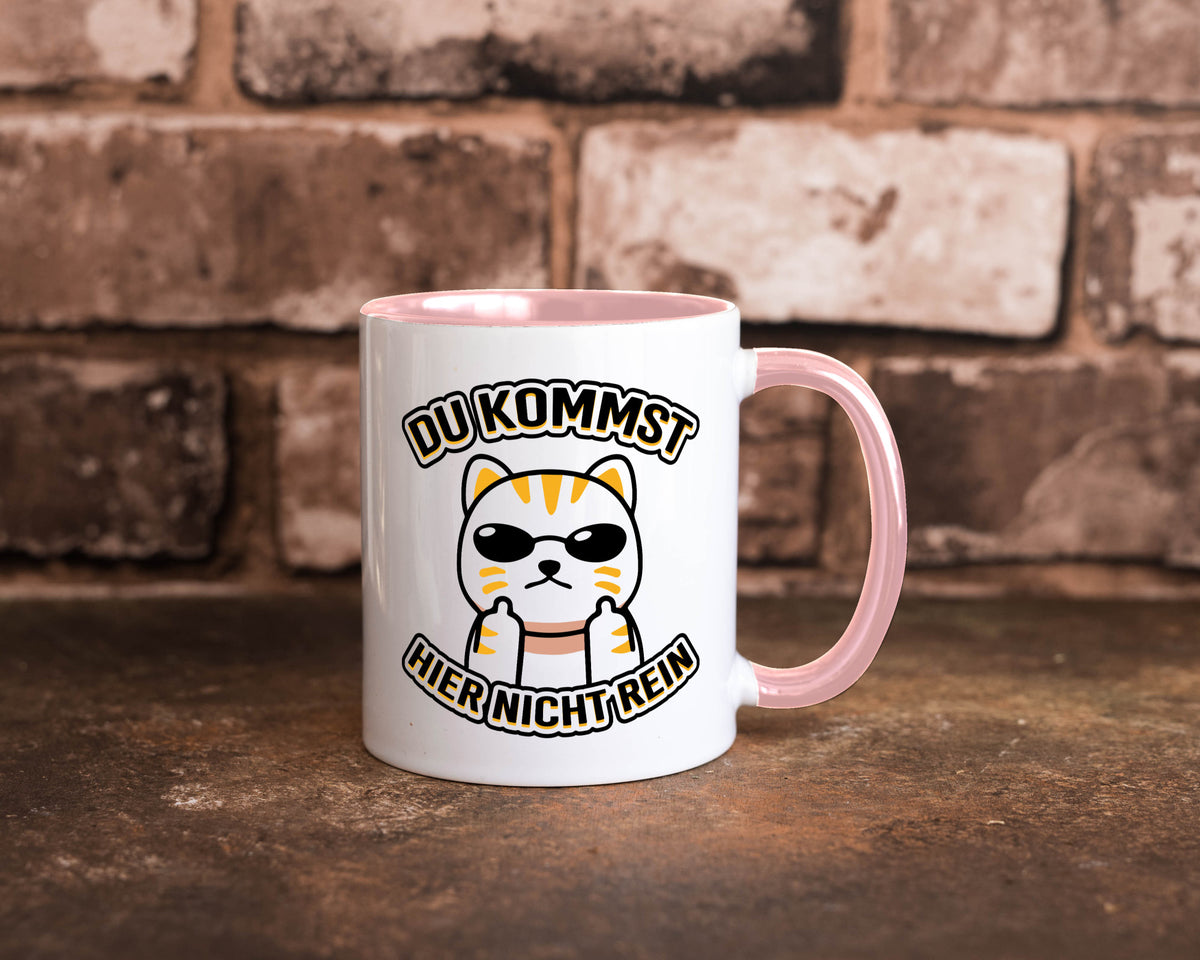 Du kommst hier nicht rein | Böse Katze Humor Tierliebhaber Geschenkidee Tasse