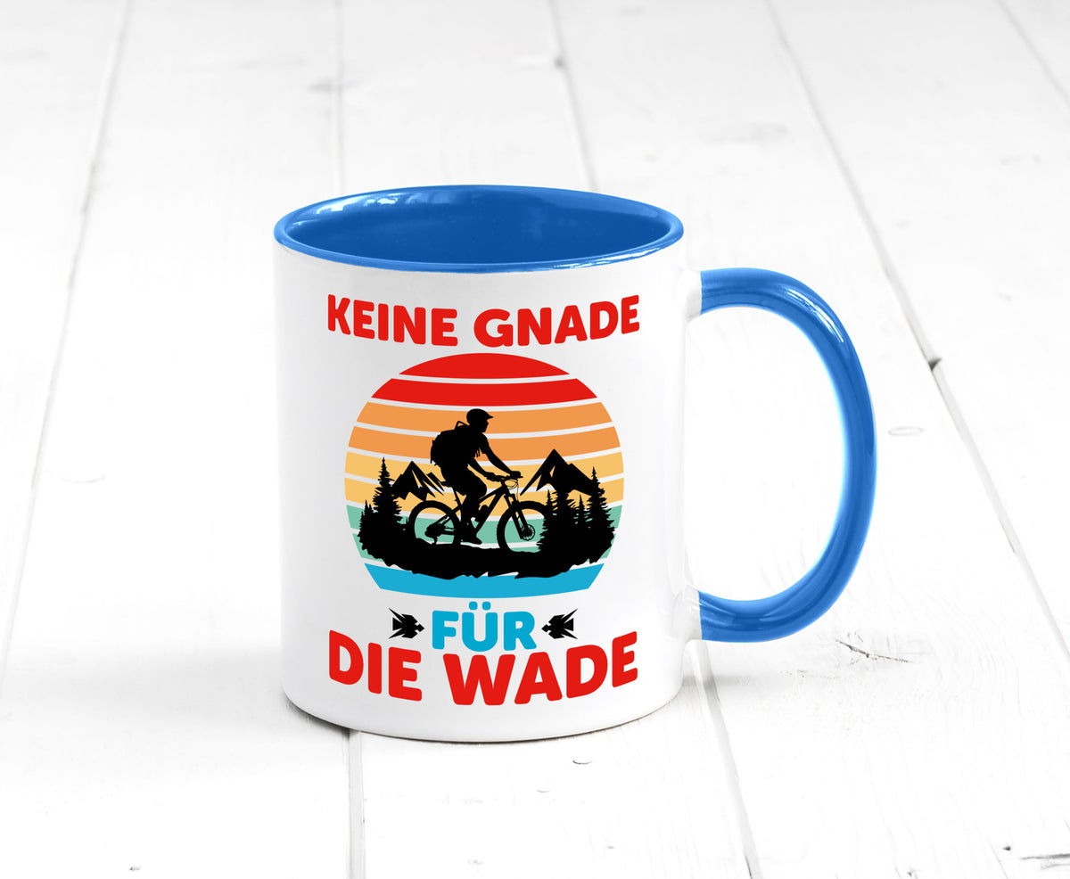 Keine Knade für die Wade | BMX Renrad Biker v2 lustig Humor Geschenkidee Tasse