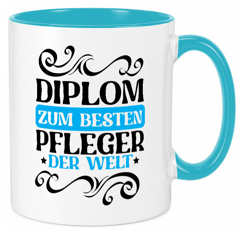 Bester Pfleger der Welt | Altenpfleger Pflegekraft lustig Humor Geschenkidee Tasse