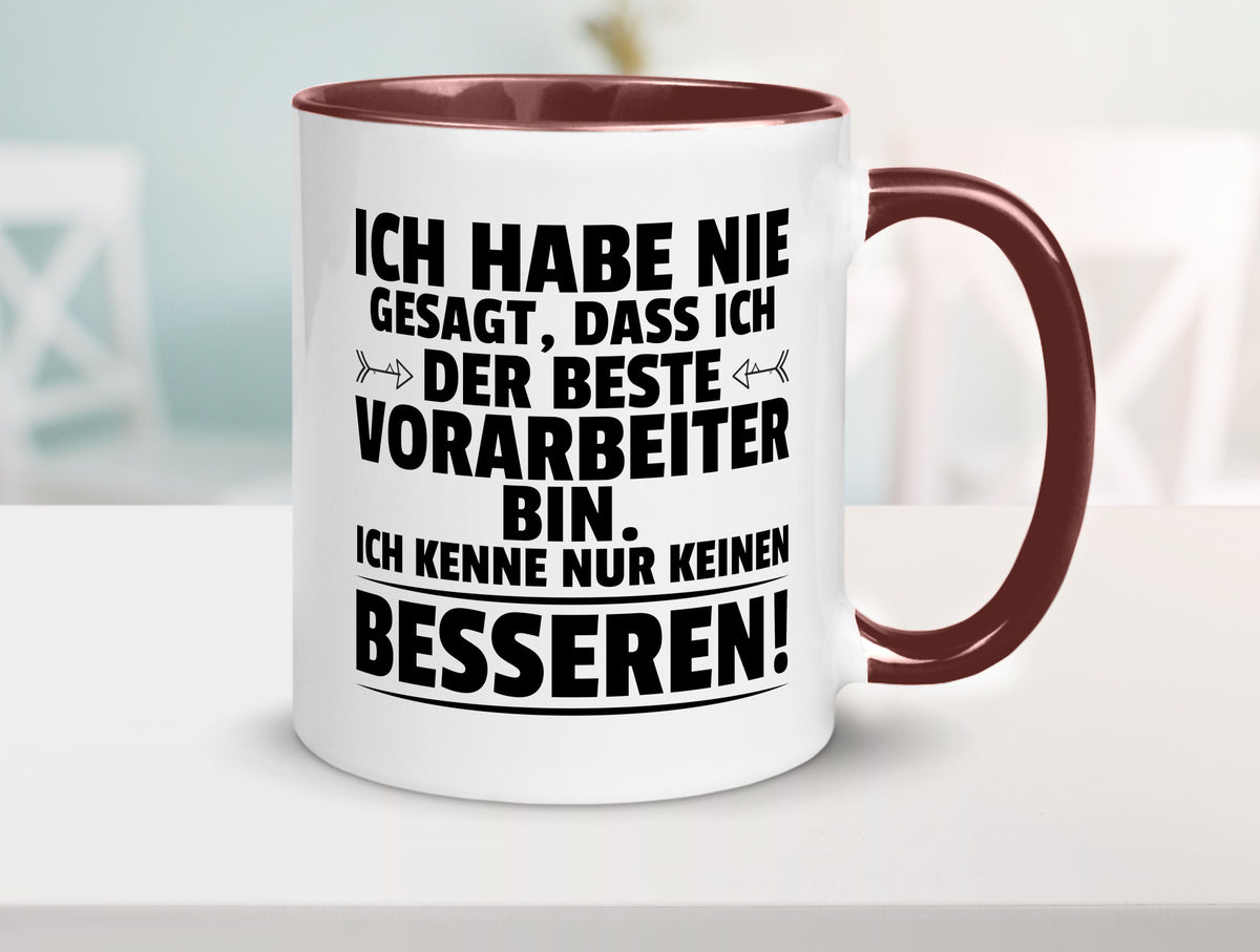 Der Beste Vorarbeiter | Kollege Teamleiter Humor Arbeit Kollegen Büro Tasse