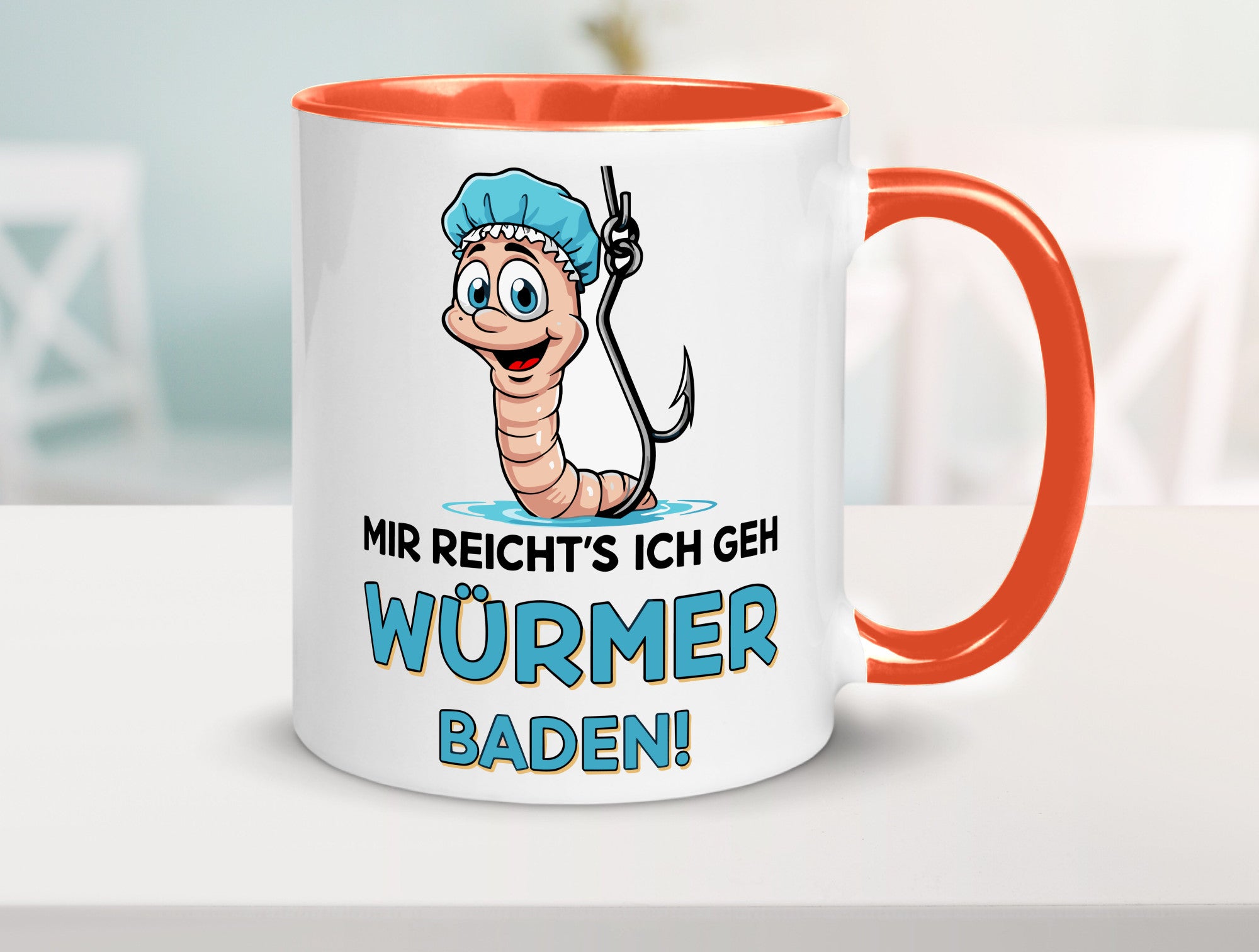 Mir reichts ich geh Würmer Baden | Angler Angeln Geschenk Humor Geschenkidee