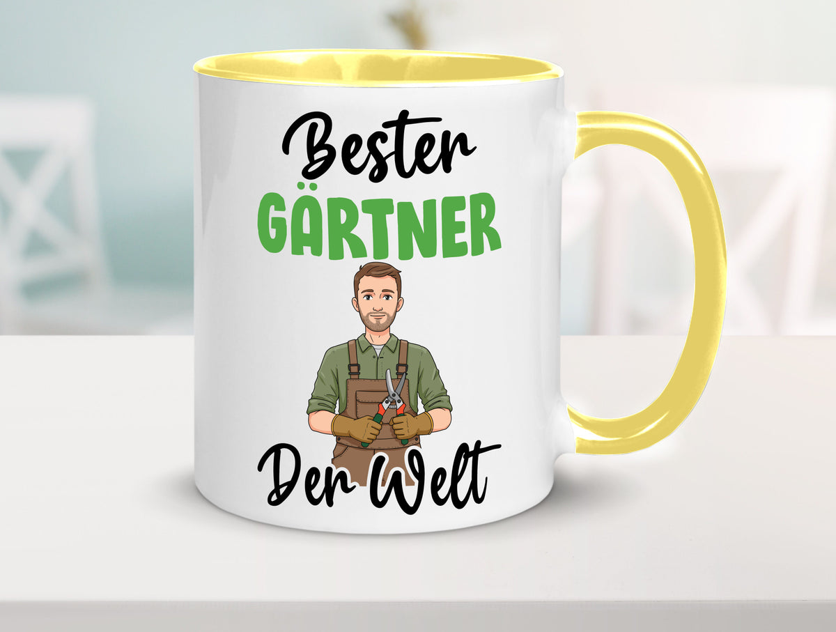 Bester Gärtner | Gartenbau v2 Geschenk Humor Geschenkidee lustiger Spruch Tasse