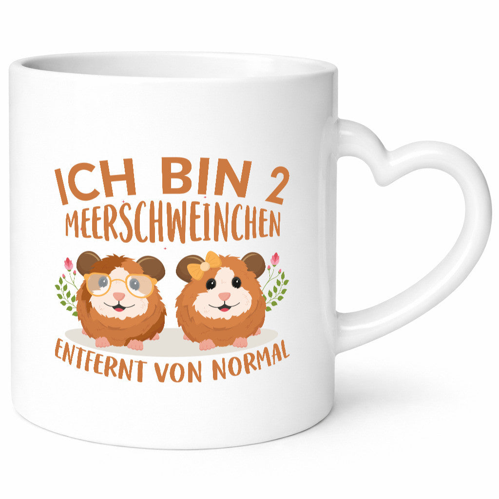 Zwei Meerschweinchen | Tierfreund Tasse Tier Liebe lustig Tierliebhaber Humor