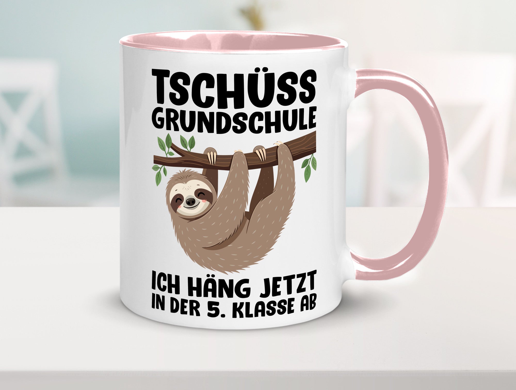 Tschüss Grundschule ich häng jetzt in der 5. Klasse ab Humor Geschenkidee Tasse